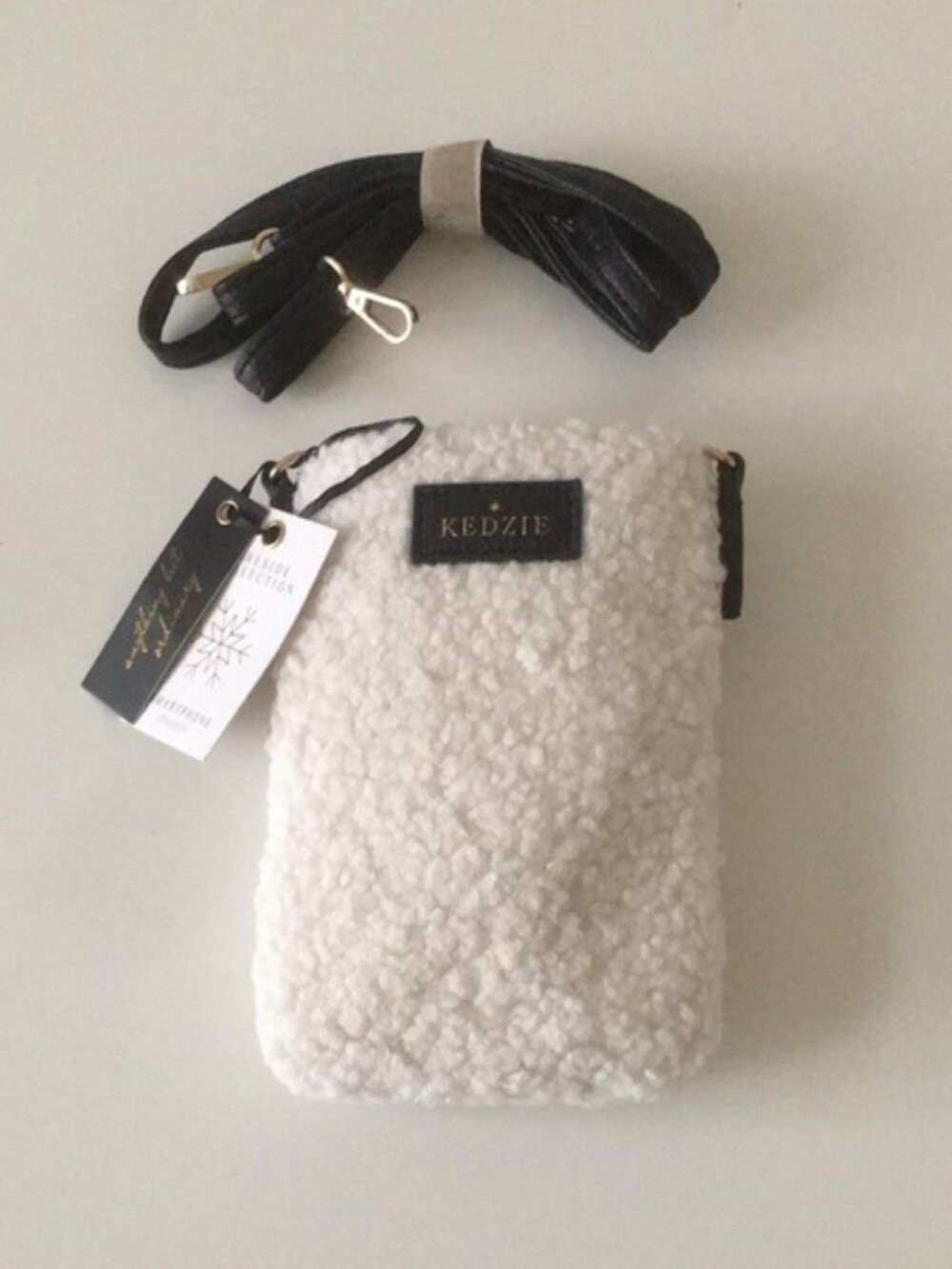 Kedzie Sherpa Cell Phone Crossbody Bag